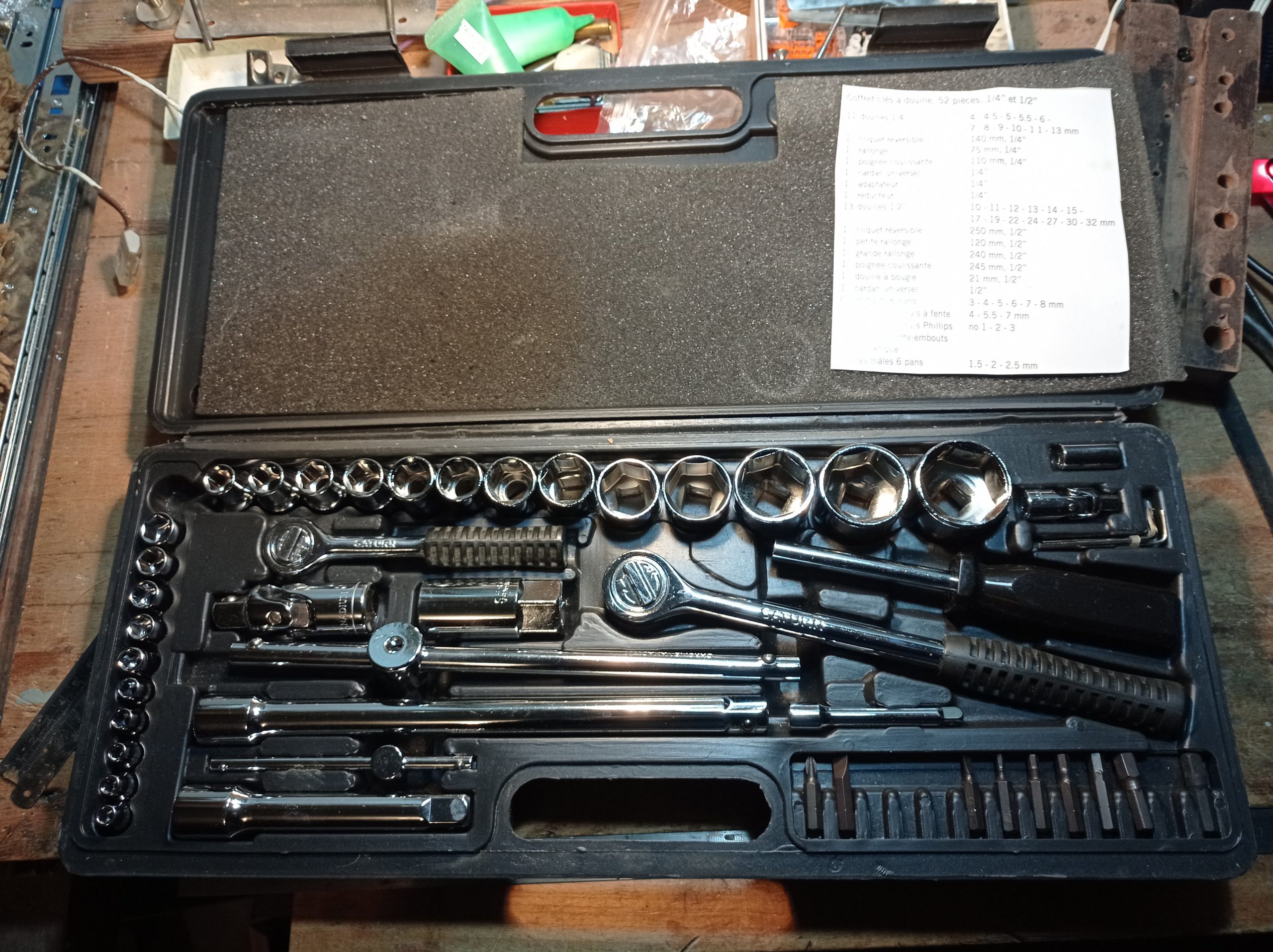 BdB-M – Coffret clés à douilles 52 pièces
